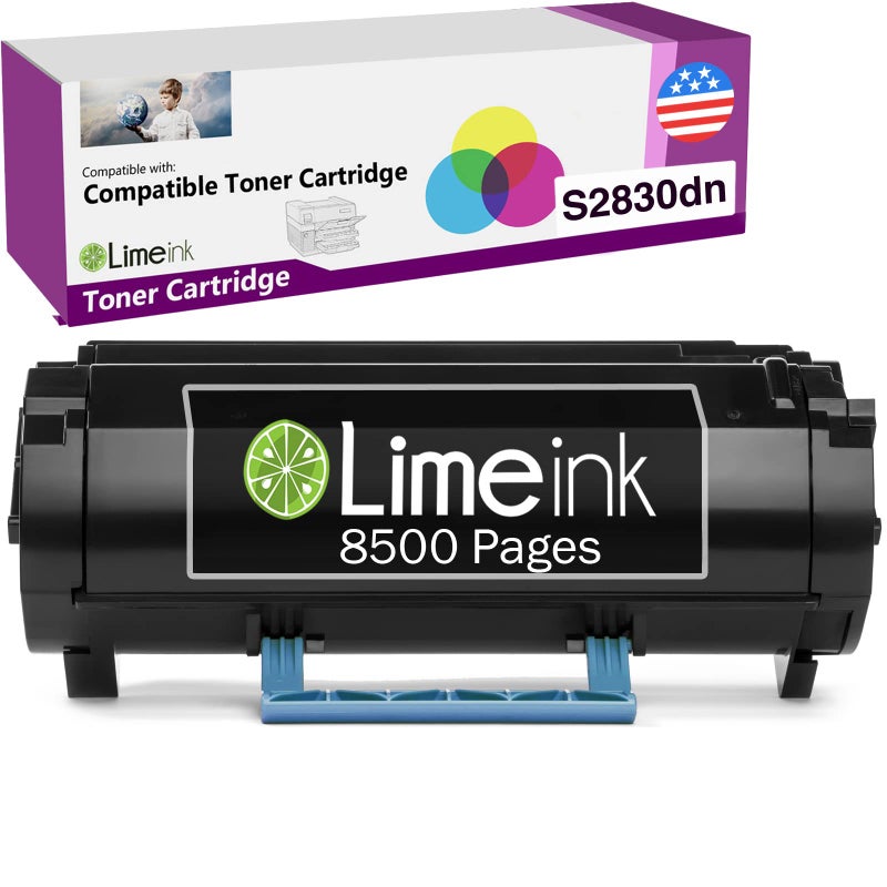 Limeink Compatible Toner Cartridge Replacement for Dell S2830dn Toner Cartridge Extra High Yield Laser (8500 Pages) S2830 2830 dn 2830dn Smart Series Printer Ink 1 Black - Image 1